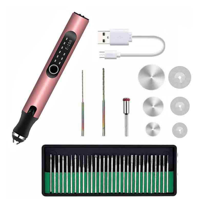 Máquina de grabado pequeña de mano de alta velocidad mini máquina de pulir eléctrica Jade carpintería máquina de grabado máquina de corte perforación taladro eléctrico