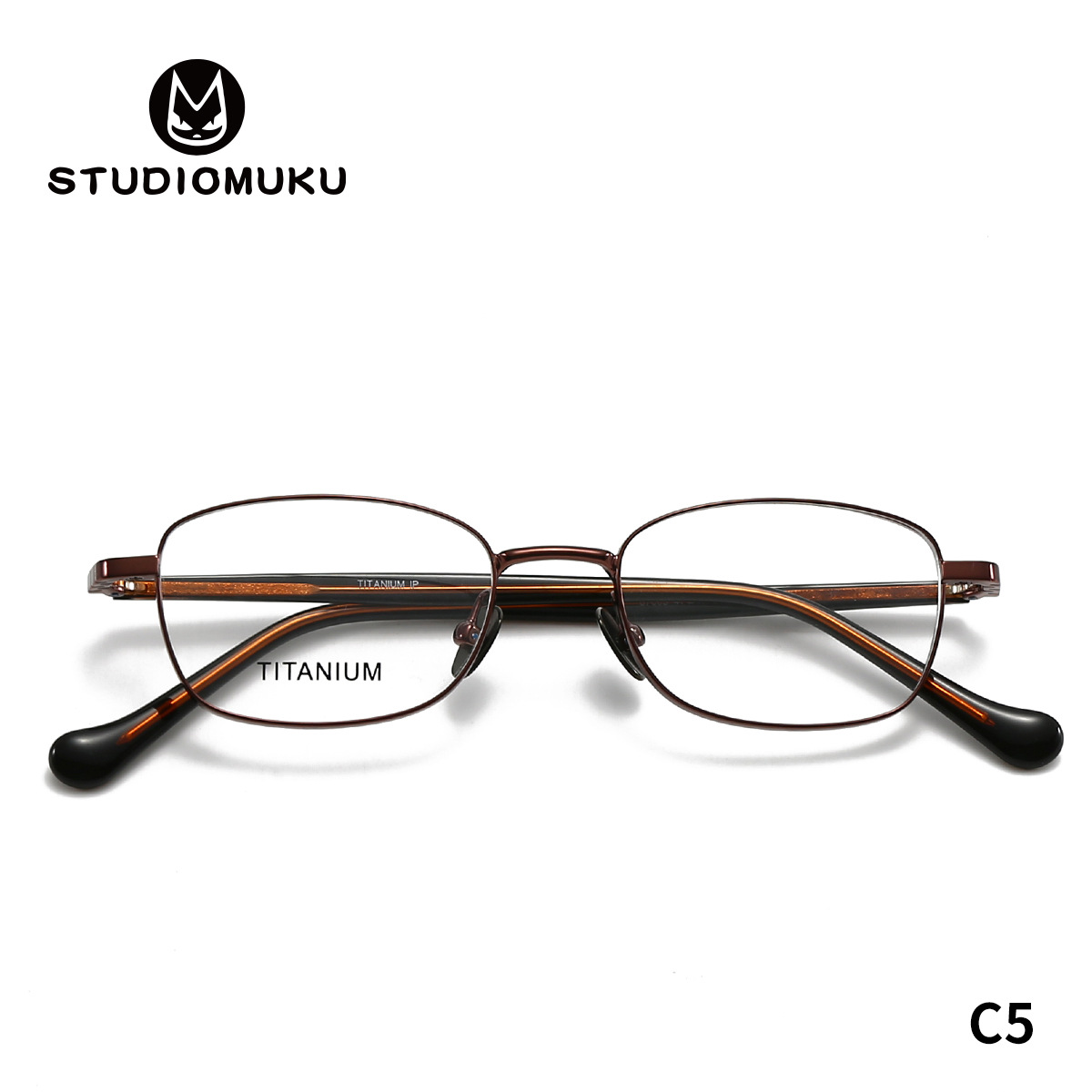 STUDIOMUKU gafas de madera fresca, cómodas damas, marcos de gafas ovales redondos, marcos de gafas retrógrados de hombre pequeños