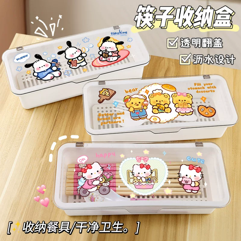 Chopsticks, dustproof drying rack for home use, tableware, handheld plastic storage system