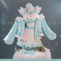 高品質】初音cosミク玉桂ファミマ連動官谷三麗コスプレ鴎衣装初音連動