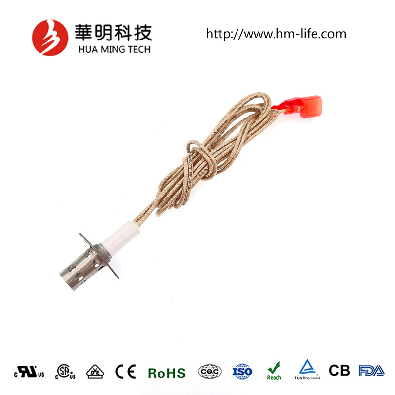 厂家直供燃气烤箱干衣机氮化硅热面点火器短头利迈12V带风罩