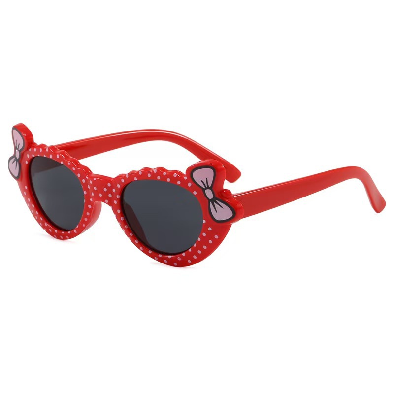 New small-frame bow-knot children's sunglasses, unisex, UV protection, Korean style, cute and playful design