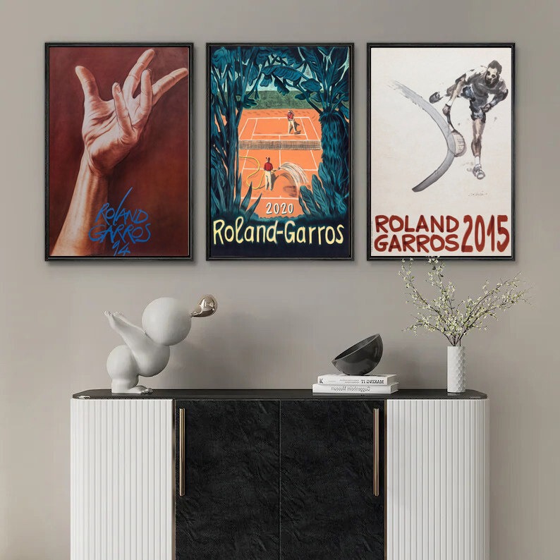 Tennis Poster Wall Art, Gym Soft Decoration Design, Promotional Images, Oil Paintings, Murals, Tennis Court Lounge Decorative Paintings