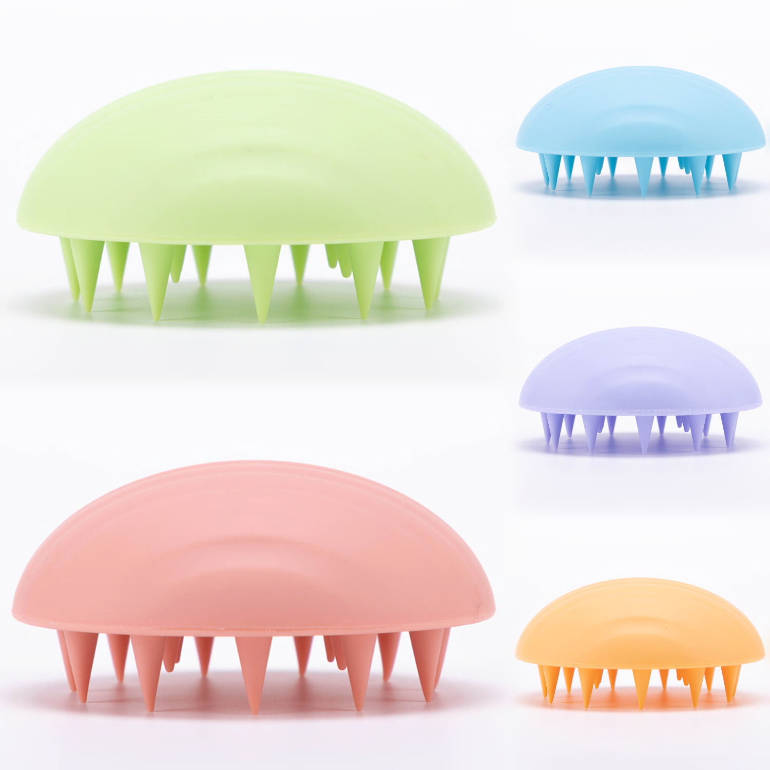 Cepillo de baño de silicona, cepillo de ducha de gel de silicona, cepillo de ducha de espalda, cepillo de limpieza de baño, cepillo de lavado de cabello de doble cara, masaje antiprurito