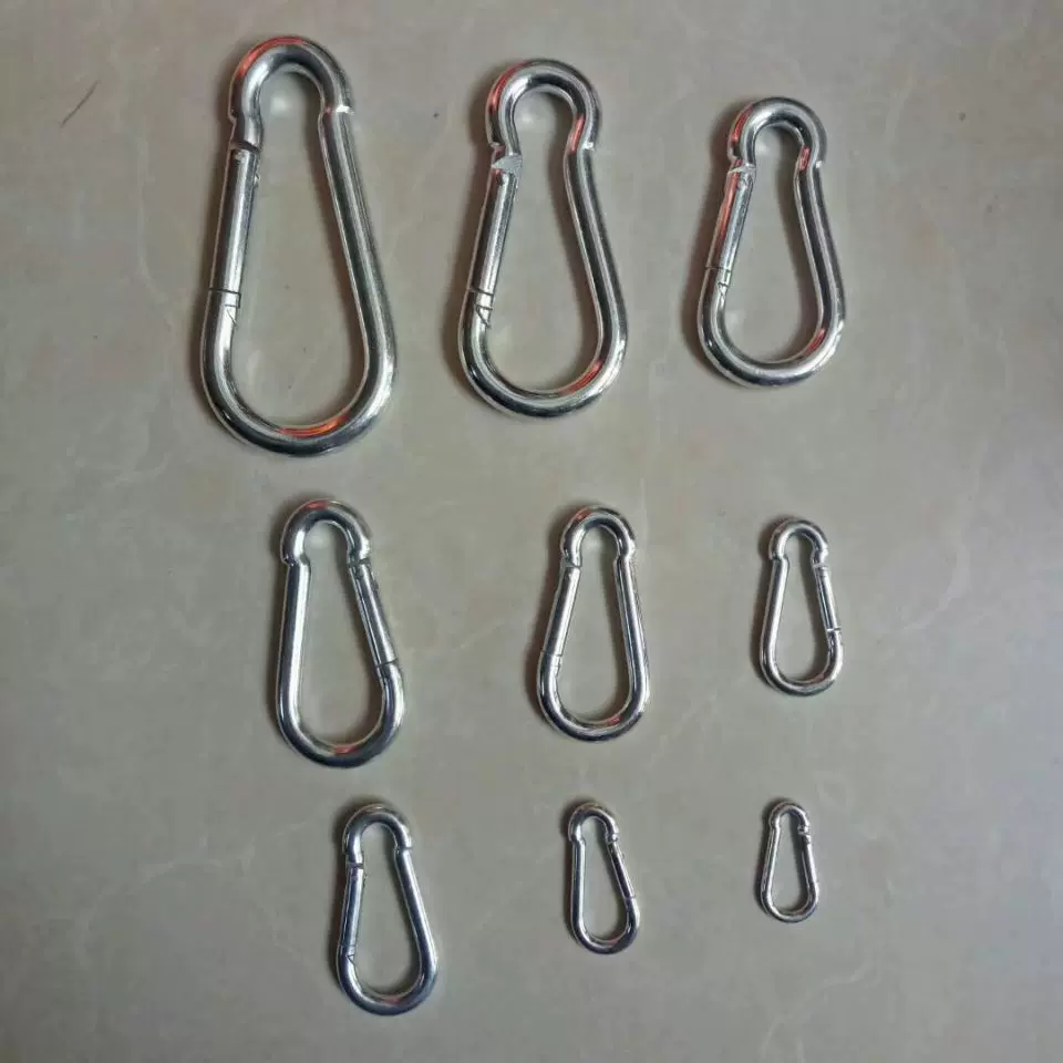 厂家供应各种规格铁材质葫芦形登山扣爬山钩