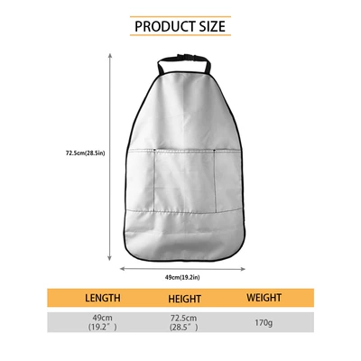 Cross-Border Car Seat Anti-Kick Pad Skull Hanging Kidsren's Seat Back Anti-Dirty Pad Pocket with Layered Universal Model (Chair back anti-kick pad) - d12-customized-according-to-drawings