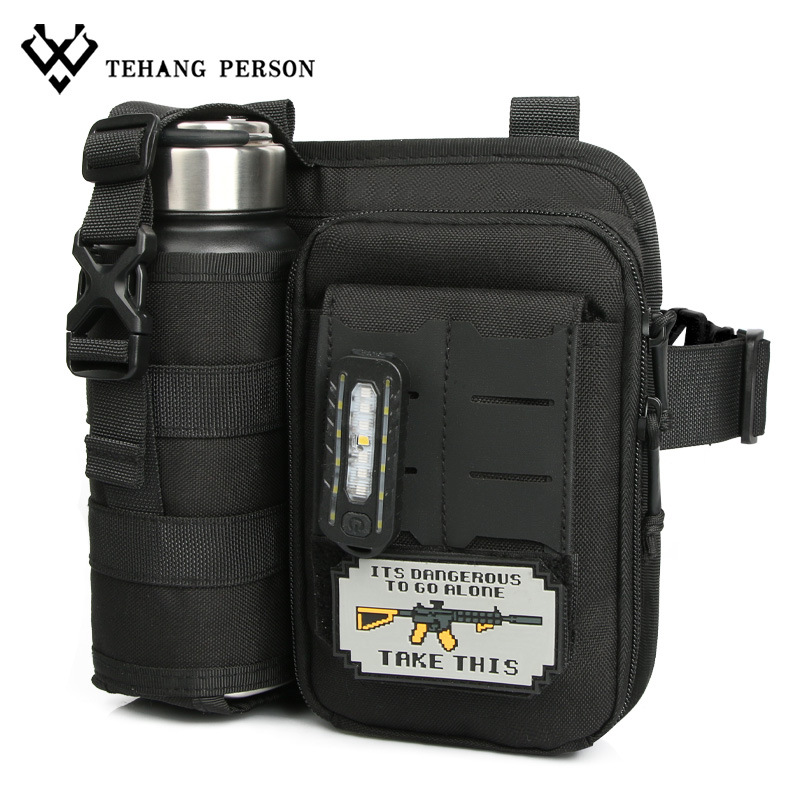 Waist Bag, Multifunctional Mobile Phone Bag, Water Bottle Holder, Portable Integrated Small Backpack, Waist Hanging Bag, Multi-Pocket, Lightweight for Work and Cycling