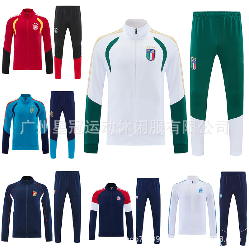 2026 Long-Sleeve Zipper Football Set Spain Brazil Barcelona Chelsea Real Madrid Arsenal 2026 Long-Sleeve Zipper Football Set Spain Brazil Barcelona Chelsea Real Madrid Arsenal