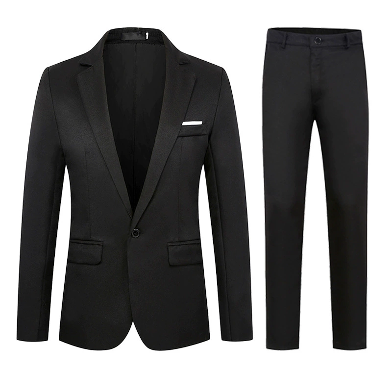 Оптовые мужские стройные деловые костюмы с однобортными костюмами и блейзерами с плоскими лацканами в наличии для внешней торговли.