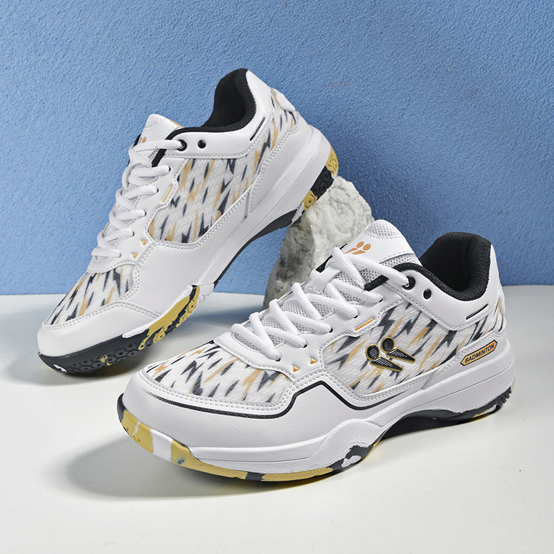 Nuevos zapatos de bádminton transfronterizos, zapatos de tenis para hombres y mujeres, zapatos de voleibol planos, zapatos de tenis de mesa ligeros