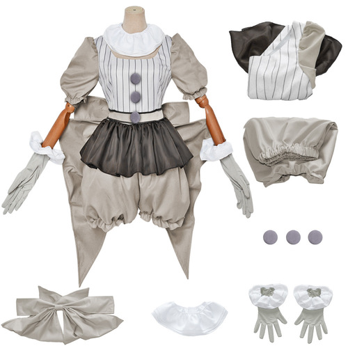Coolman Yuan Ghost Clown 2 Panini Weiss Cosplay Halloween Factory Costume
