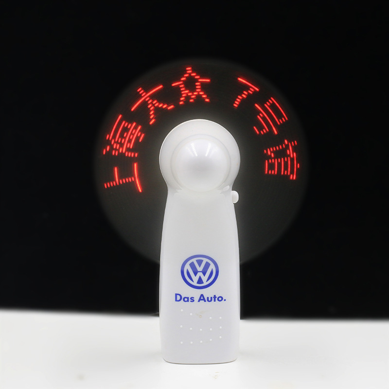 Confesión creativa DIY flash ventilador red estudiante pantalla mini portátil LED luminoso ventilador actividad regalo