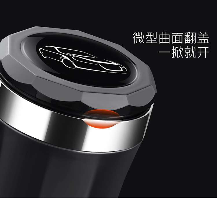 2025 Mercedes-Benz S-Class 400L 450 S500L Car Ashtray with High Flame Retardancy, Interior Modification with Cover and Light
