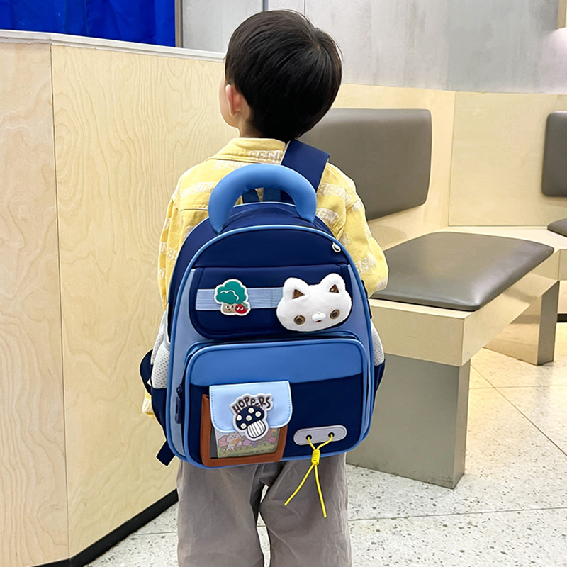 Mochila infantil transfronteriza linda niña jardín de infantes mochila escolar transpirable dibujos animados preescolar mochila para niños