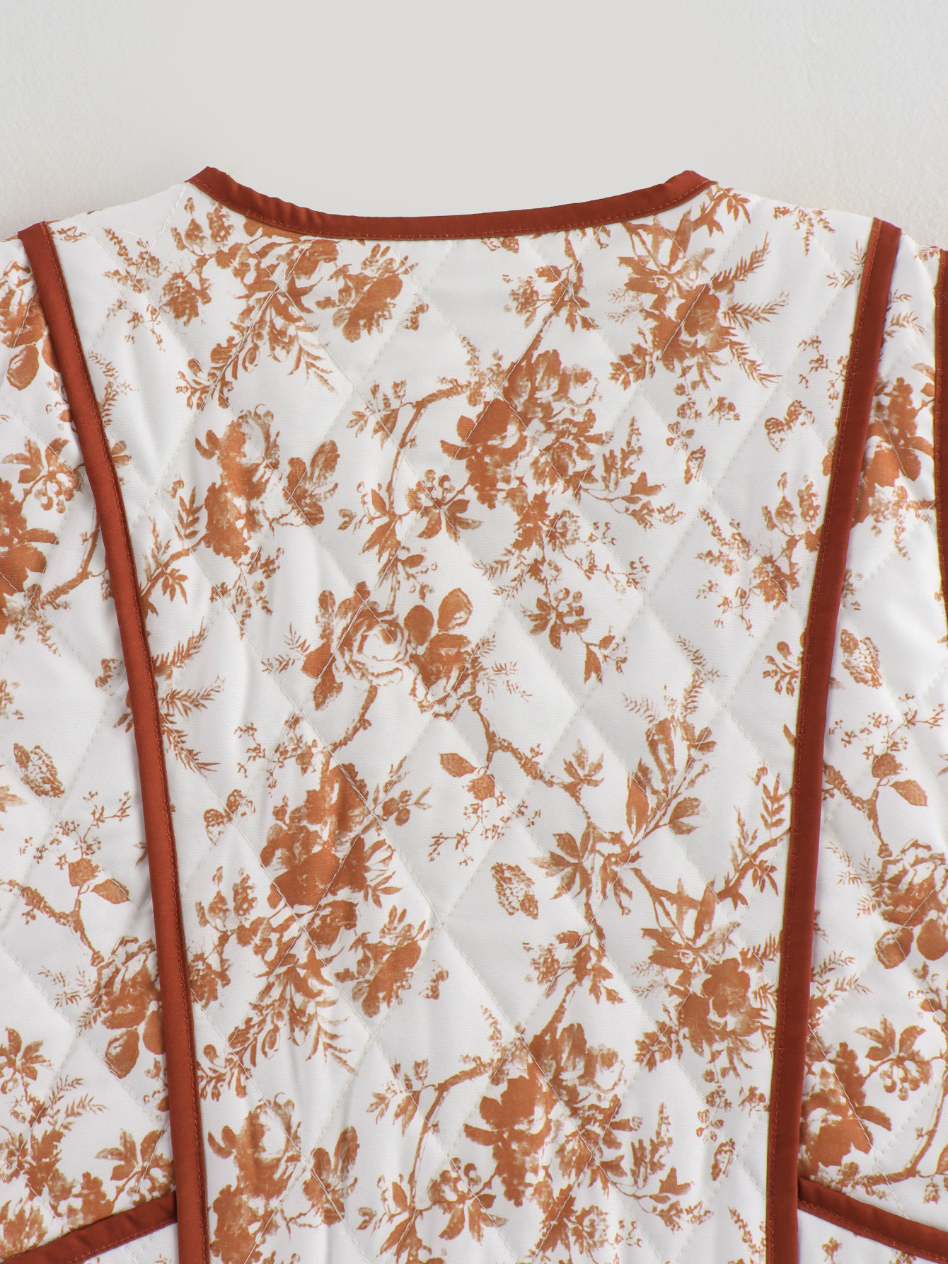 Vêtements pour femmes 2024 automne et hiver nouvel article mode de rue gilet en coton matelassé imprimé décontracté_voghion.com