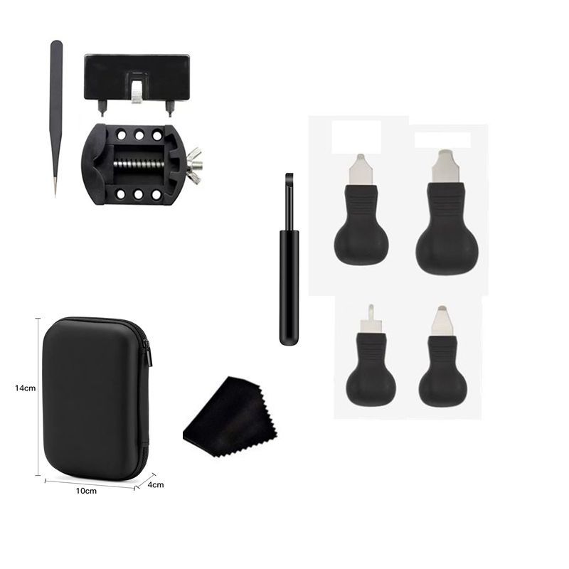 修表工具高档便携式金属材质两脚开旋开手表后盖开盖器换电池工具