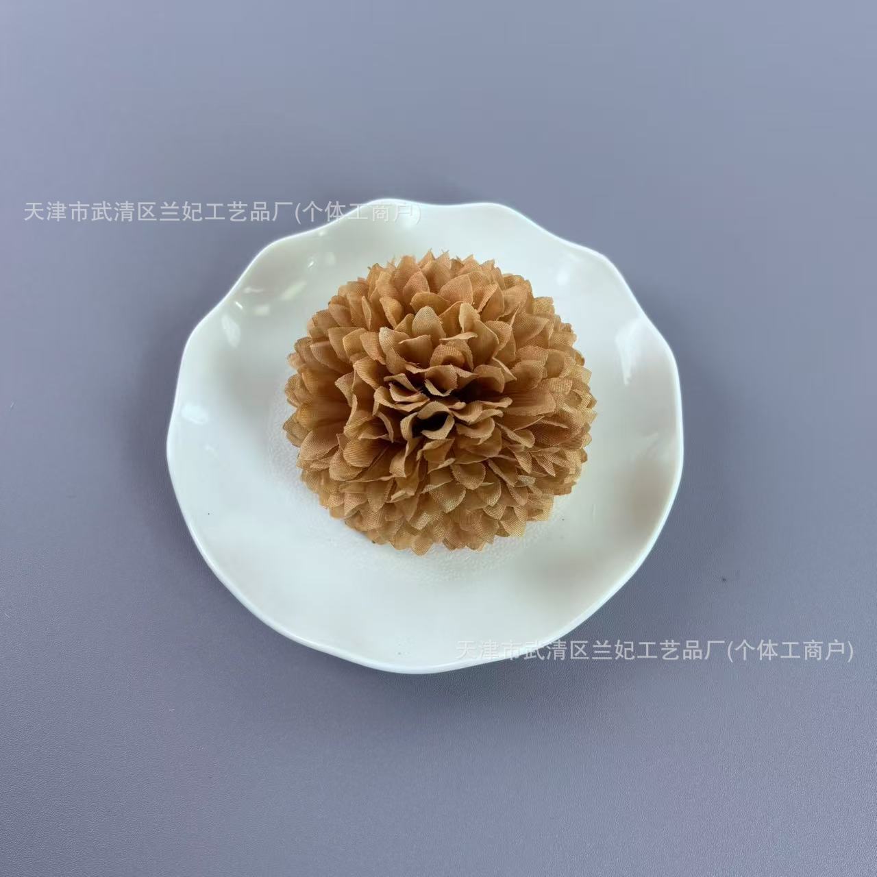 Simulación bola grande cabeza de crisantemo diámetro 10cm ping pong cabeza de crisantemo ramillete de bricolaje tocado baile muñeca flor horquilla