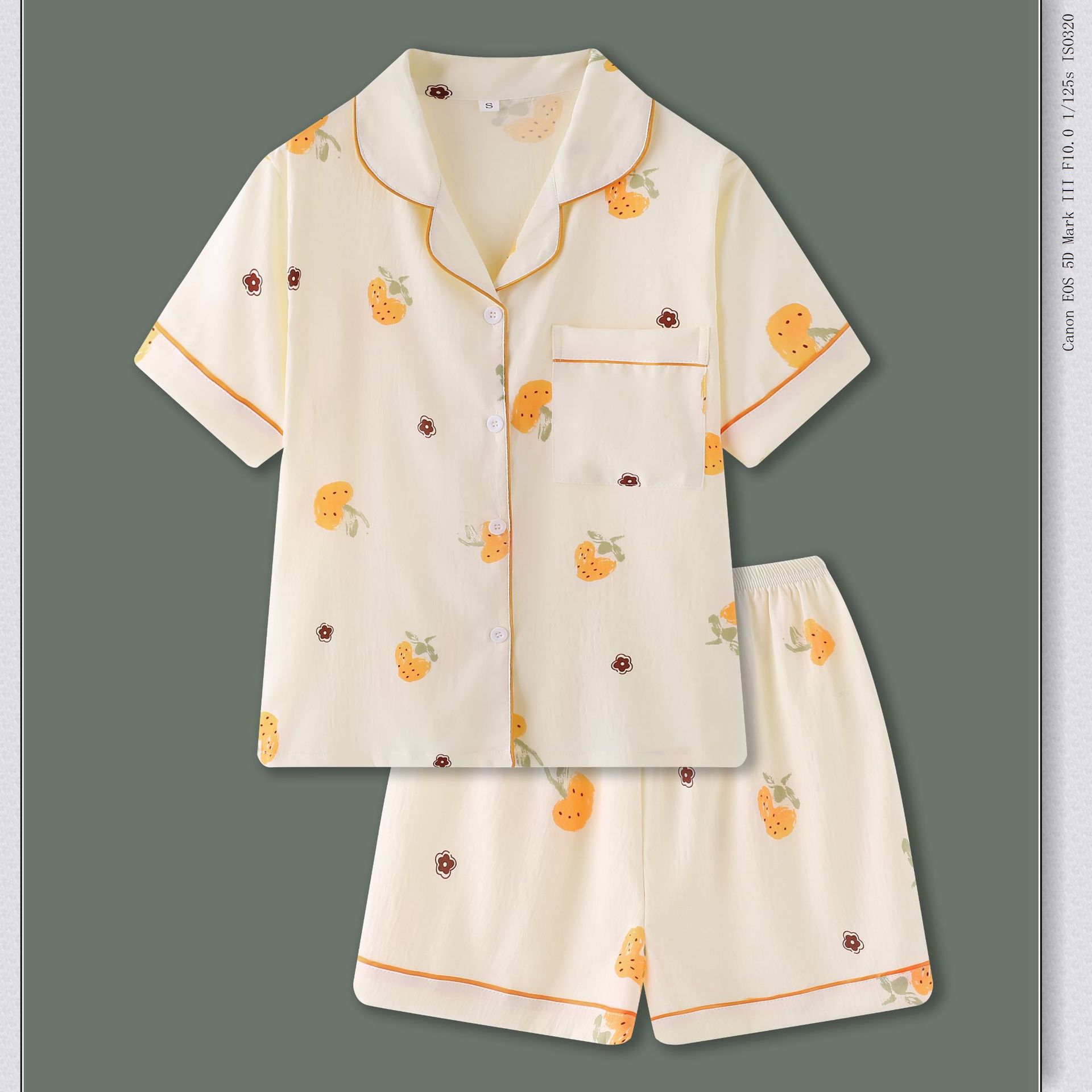 ZF-구름 짧은 턴어라운드-노란 딸기