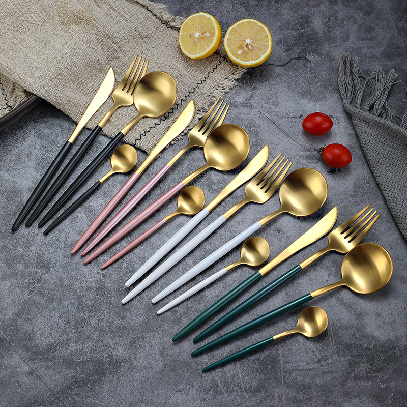 岛奇 Set stainless steel for hotel, creative tableware, 4 piece set