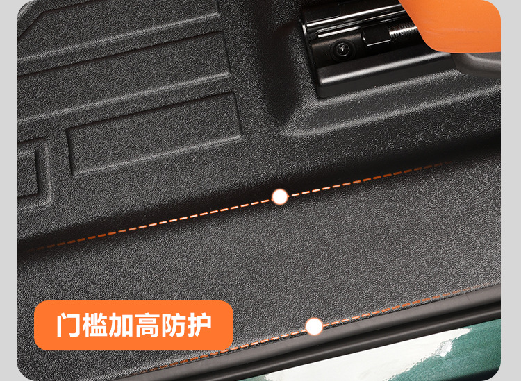 Suitable for the interior modification of the HarmonyOS Smart Travel AITO M8, 5/6-seater front two rows with threshold covers, TPE car floor mat accessories