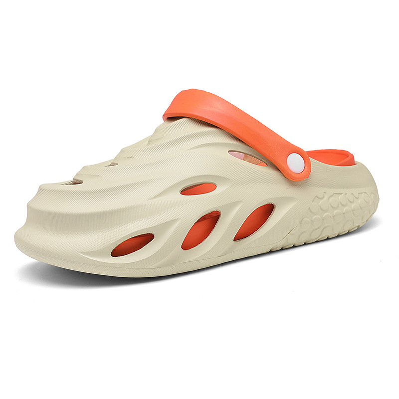Baotou zapatillas frías de verano pareja de moda de tamaño grande red red red agujero zapatos nuevos zapatos de playa EVA de piso grueso image 6