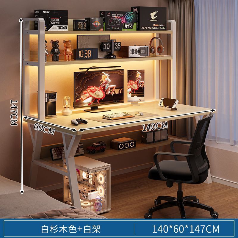 140x60cm 더블 레이어 화이트 전나무 + 화이트 프레임