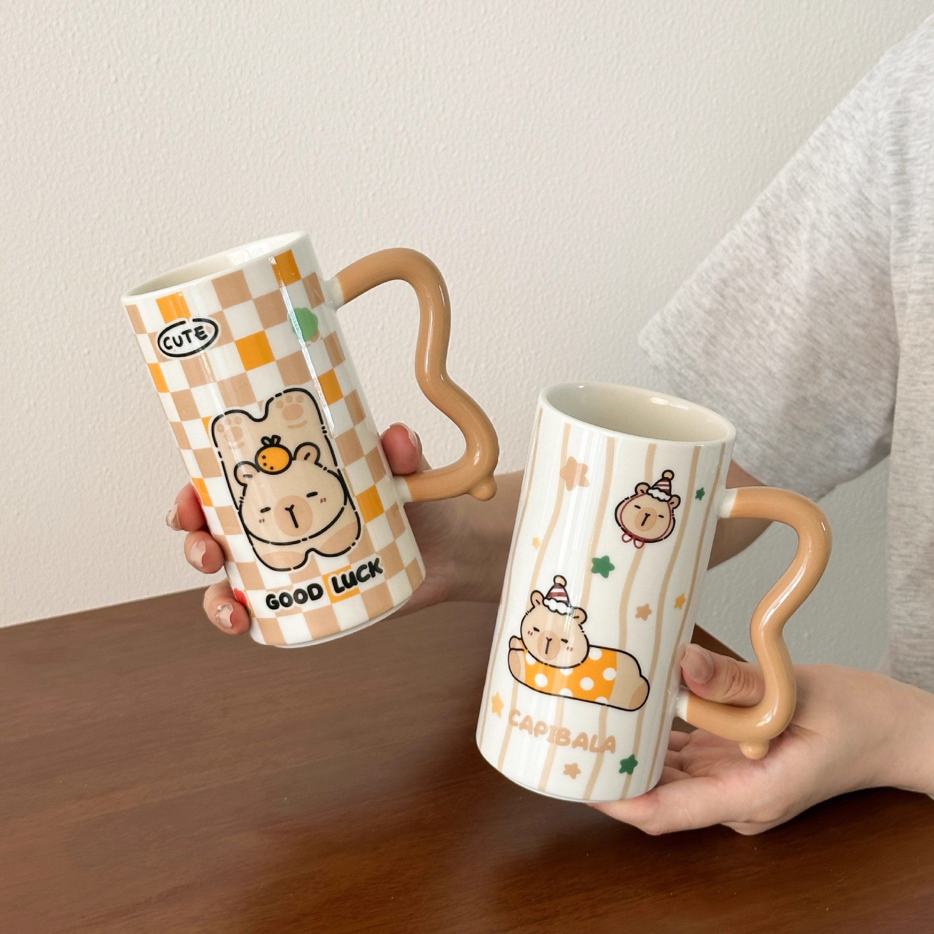 Taza de Cerámica de Capibara Resistente al Calor para Café de Oficina