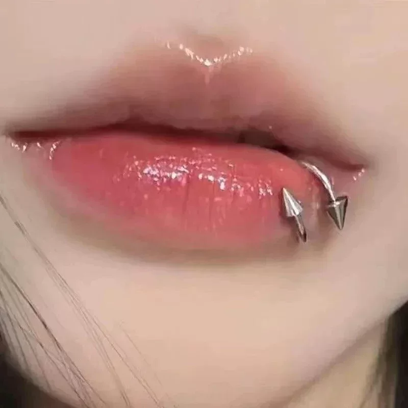 (Cross-border trading), silver lip piercing stainless steel, Amazon