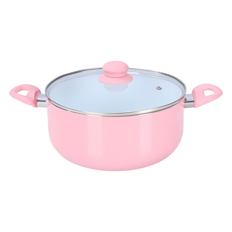 Juego de utensilios de cocina de aluminio antiadherente sartén sopa olla leche olla hogar olla traje al por mayor