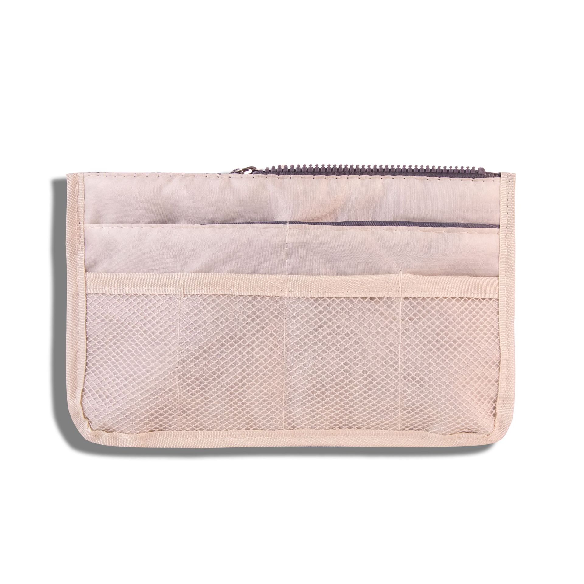 Estuche cosmético portátil con doble cremallera de terciopelo bolsa de almacenamiento de artículos de tocador multifuncional bolsa de almacenamiento de acabado bolsa de almacenamiento