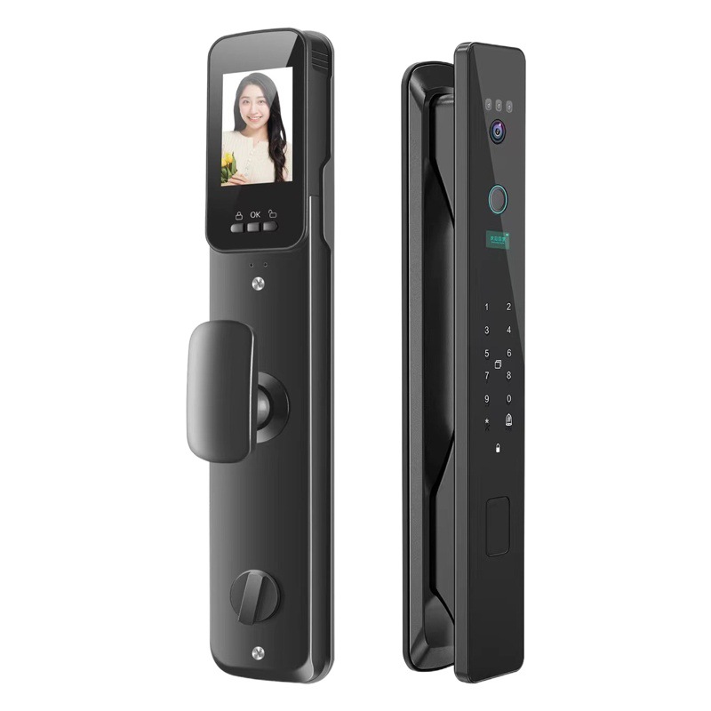 Reconocimiento facial 3D bloqueo automático de huellas dactilares bloqueo inteligente ojo de gato visual monitoreo electrónico del hogar fabricante de bloqueo de contraseña