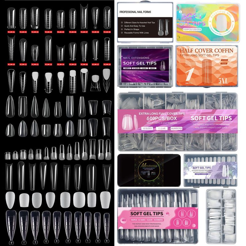 Cross-Border Popular Nail Art Snake Pattern Extension Gel Nail Mold Crystal Extension Gel Nail Piece Phototherapy Fake Nail Set