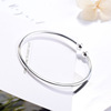 Fashionable glossy beaded bracelet, jewelry, silver 925 sample, Chinese style, simple and elegant design, wholesale