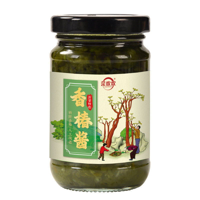 料理歓歓沂蒙特産油煮香椿醤代件山東新鮮香椿芽漬物料理|undefined