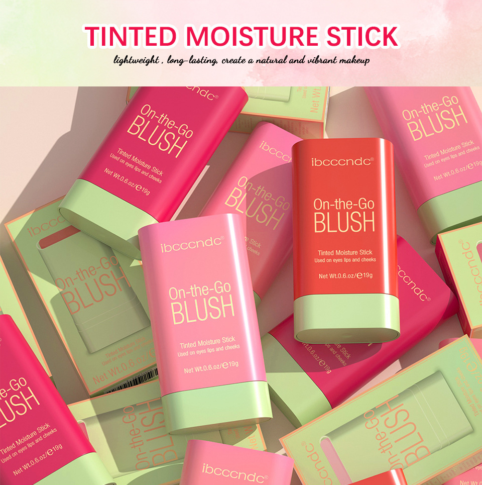 ibcccndc Three-dimensional Blush Cream Red Pink Natural Smooth Blush Blush Apply Blush Specification drawing