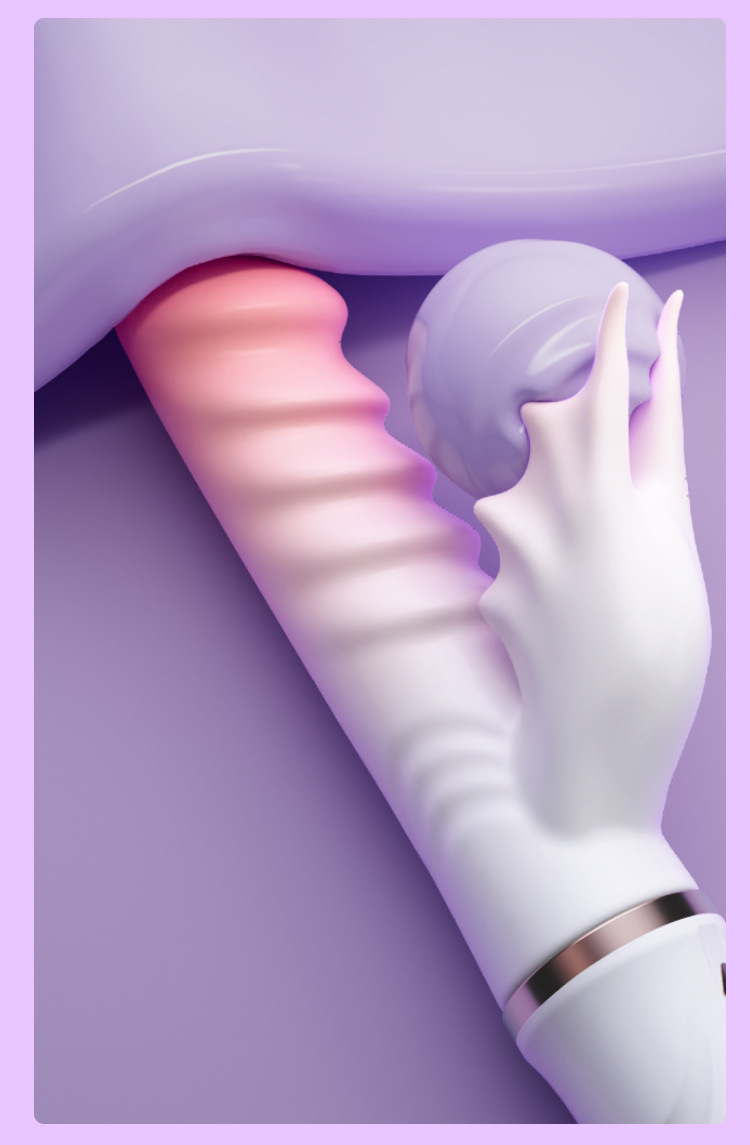 Jiuai Heated Telescopic Vibrator, Electric Button Control, TPE Massage Stick for Women — detail image 36