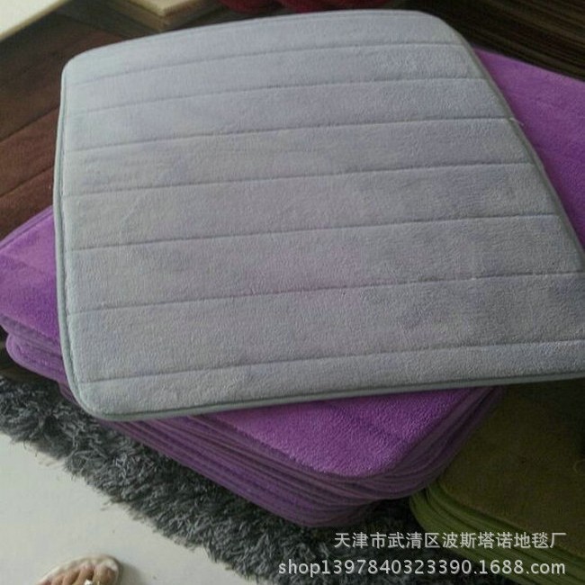 Alfombra de coral vellón alfombra de espuma de memoria alfombra de la puerta del dormitorio estera de la cocina del baño estera absorbente antideslizante estera de la puerta al por mayor