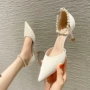 浅口中空尖头新款高跟鞋