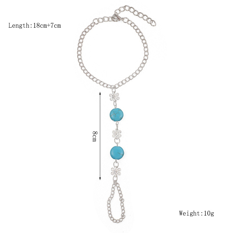 Ethnic Style Geometric Alloy Plating Turquoise Bracelets 1 Piece