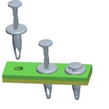 工厂汽车塑料卡扣配件 盒装卡扣 五金固定卡扣尼龙铆钉模具费开发