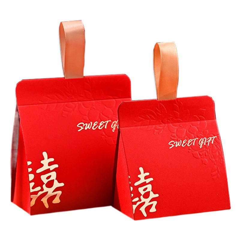 Новая свадебная коробка для конфет 2024 года, свадебный пакет для конфет, элитная свадебная коробка для конфет, подарочная коробка для свадебных торжеств с золотым тиснением