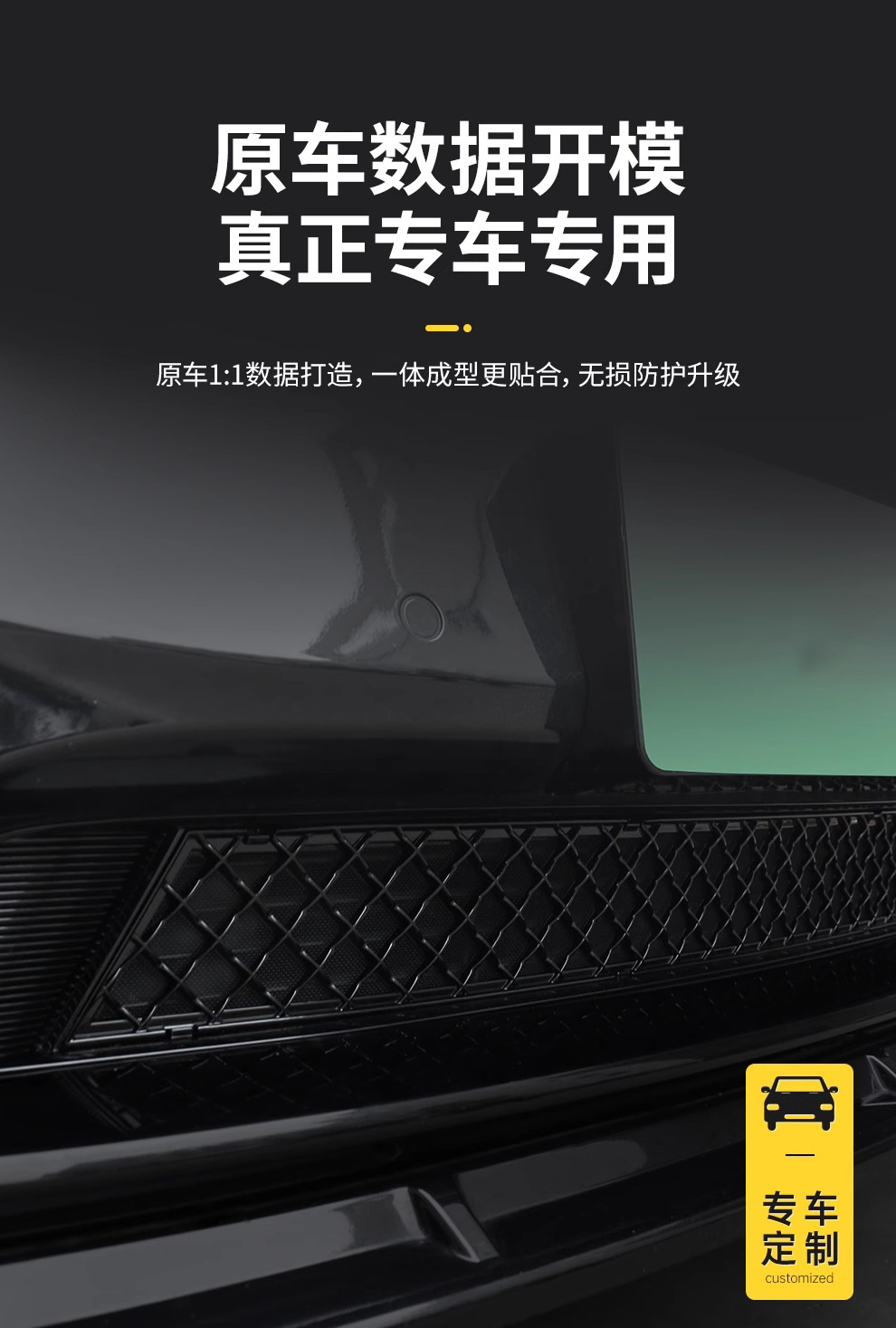 Suitable for Tesla's New Model 3/Yl/Y Special Insect-Proof Net Air Inlet Protective Cover Front Bumper Protective Cover