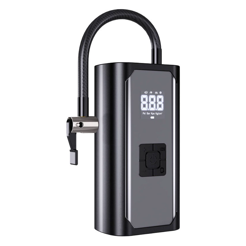 Умный портативный автомобильный электрический насос для зарядки, автомобильный беспроводной воздушный насос, цифровой дисплей, воздушный насос для автомобильных шин