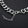 Necklace hip-hop style, fashionable accessory, metal chain for key bag , jewelry, suitable for import, punk style