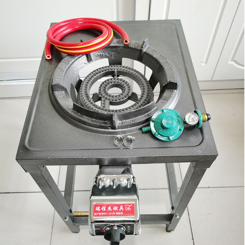 Estufa de fuego feroz Estufa de rejilla de gas natural de gas licuado comercial Estufa individual de gas Estufa de ahorro de energía doméstica de alta presión para restaurantes