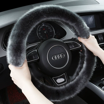 short plush velveteen Four Seasons | Steering wheel cover
