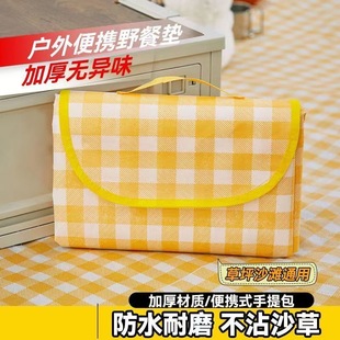 New Picnic Mat Moisture-Proof Mat Thickened Outdoor Camping Equipment Picnic Cloth Waterproof Portable Spring Outing Foldable