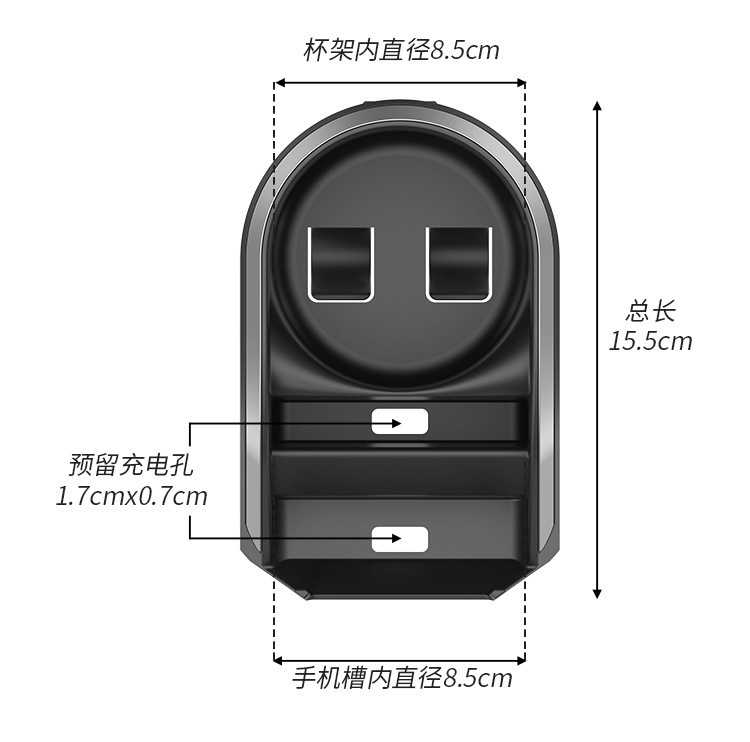 Rear Seat Fixed Storage Tea Cup Water Cup Holder Car Seat Back Storage Box Car Multifunctional Hook Storage Rack