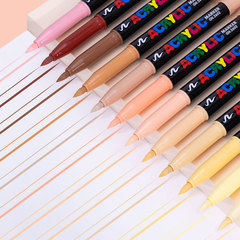 Acrylic Markers with Soft Tips for DIY Handbooks, Sketchbooks, and Coloring: 5602F Skin Tone, Water-Resistant Paint Pens