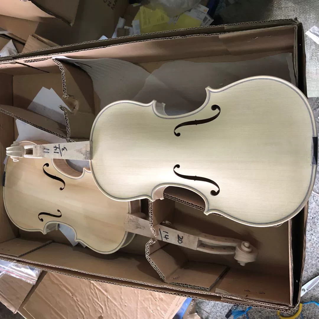 White embryonic single -board pattern violin single -board pattern violin white embryo unlicensed violin not completed violin